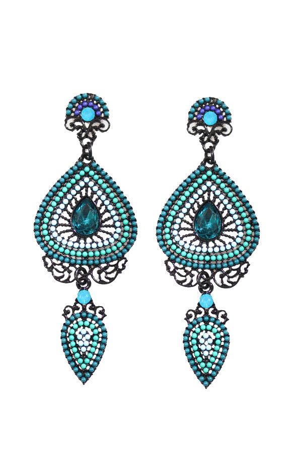 Dubai Blue oorbellen – shoparchief