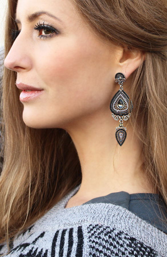 Dubai Grey oorbellen – shoparchief, foto 2