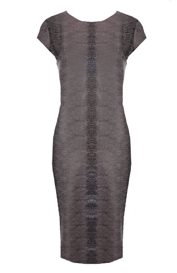 Snake Dress Taupe – shoparchief