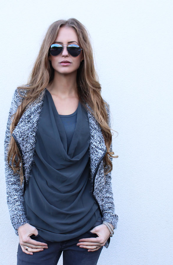 Vest Leather Coating Grey – shoparchief, foto 3