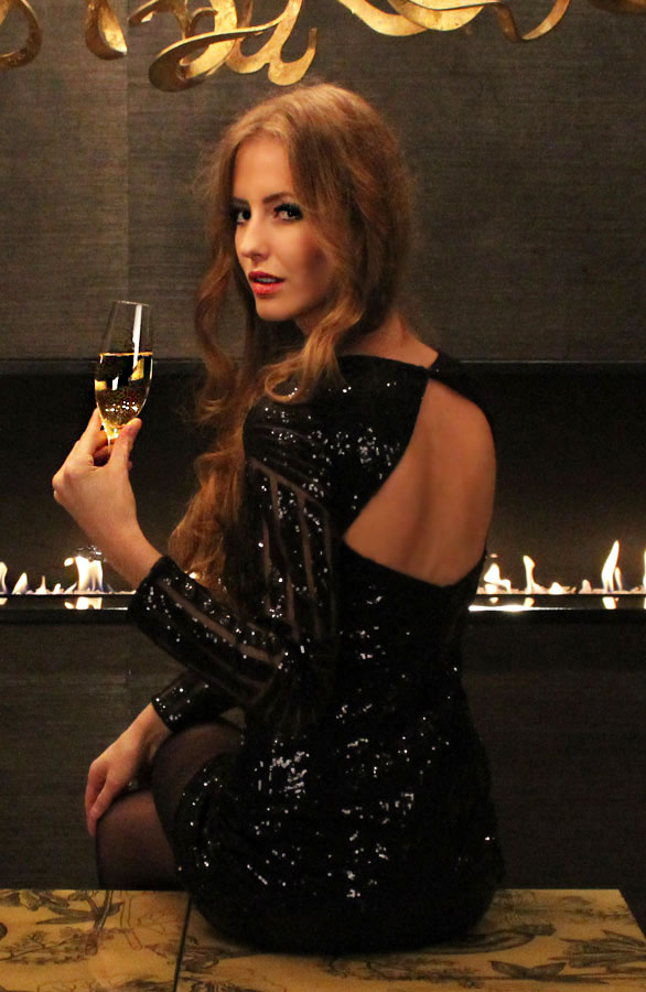 Black Pailletten Dress – shoparchief, foto 2