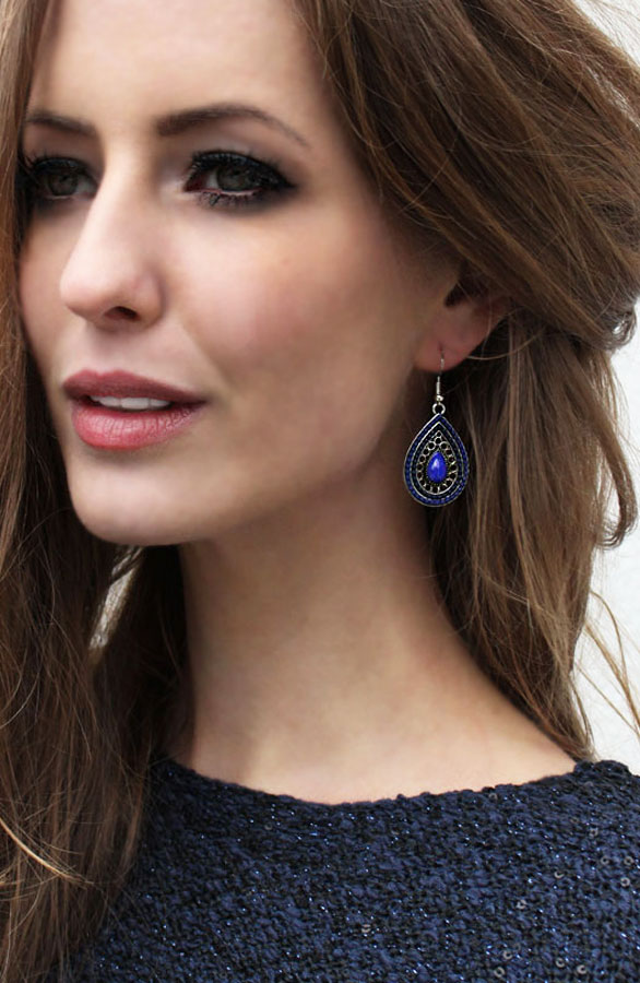 Paris Kobalt Oorbellen – shoparchief, foto 2