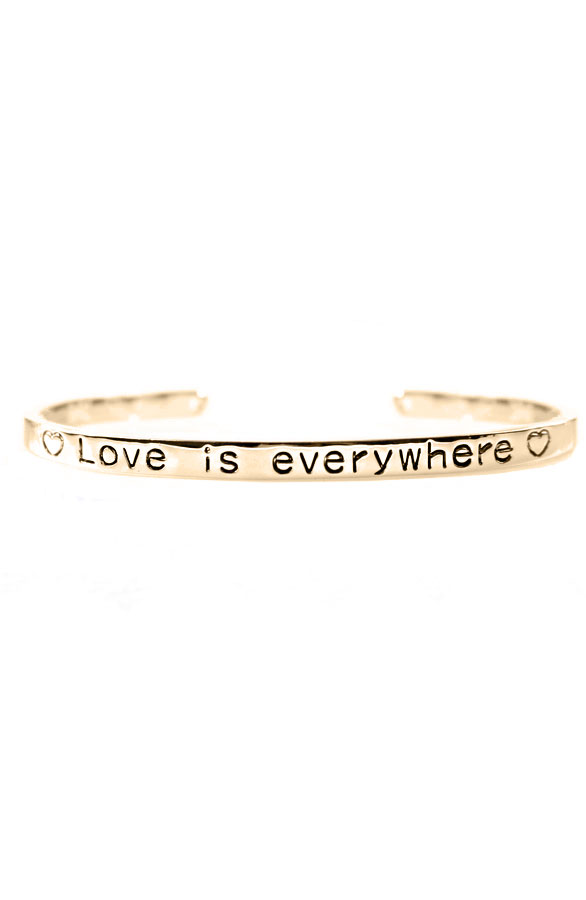 Love Is Everywhere Goud Armband – shoparchief
