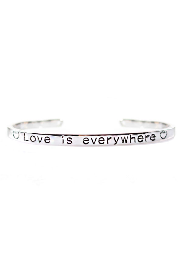Love Is Everywhere Zilver Armband – shoparchief