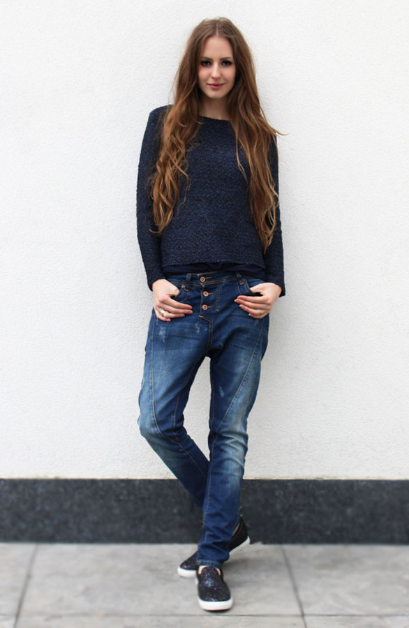 Sequin Sweater Blue – shoparchief, foto 4