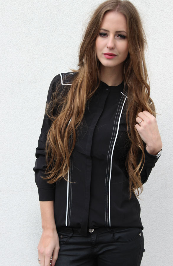 Black Waitress Blouse – shoparchief, foto 3