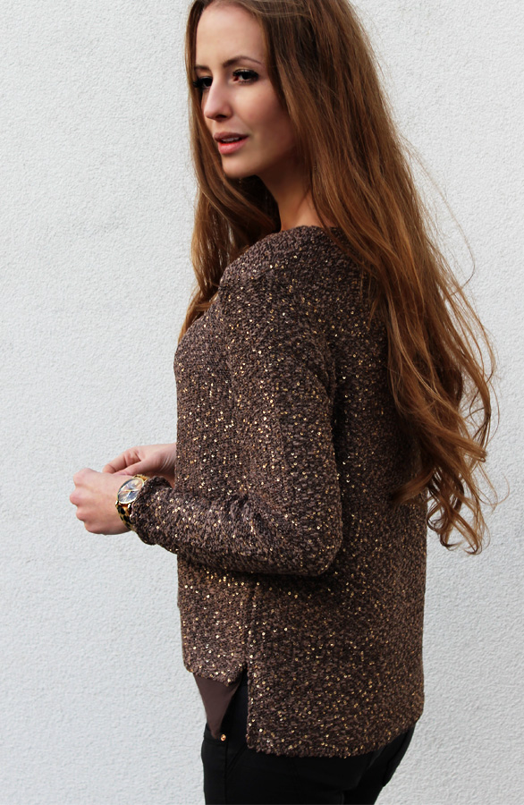 Sequin Sweater Bronze – shoparchief, foto 2