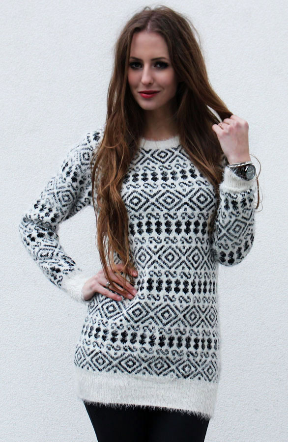 Fluffy Aztec Trui – shoparchief, foto 4