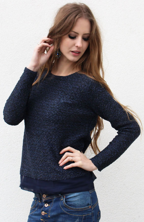 Sequin Sweater Blue – shoparchief, foto 2