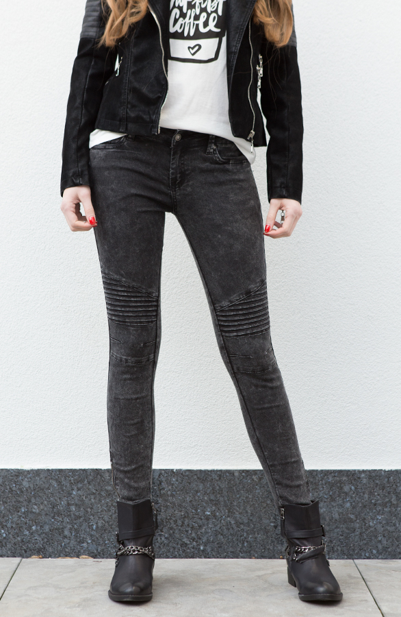Raw Biker Jeans Black – shoparchief, foto 2