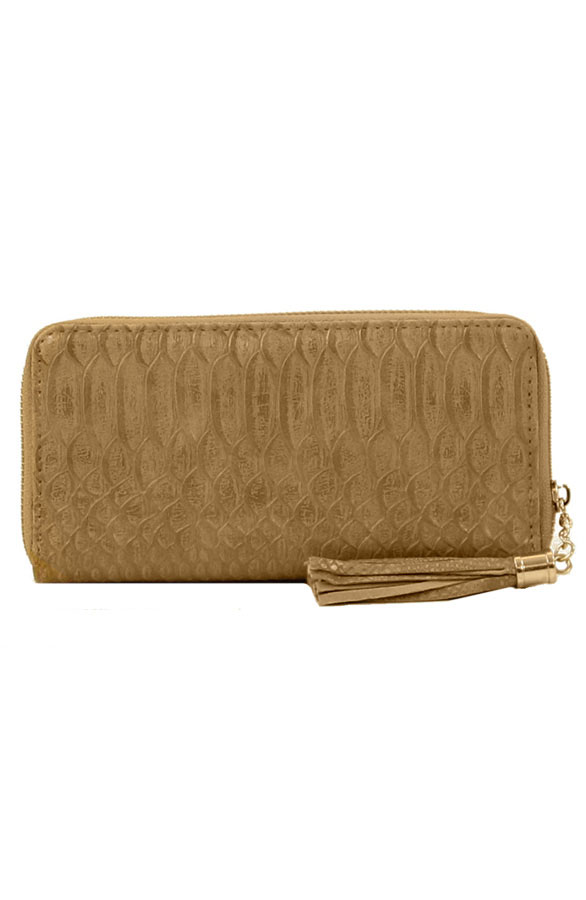 Snake Wallet Camel – shoparchief