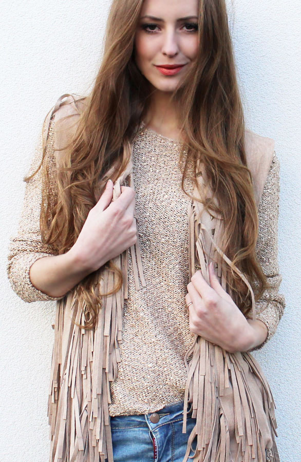 Sequin Sweater Gold – shoparchief, foto 2