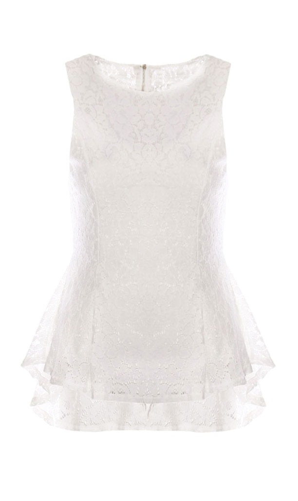 Lace Peplum Top – shoparchief