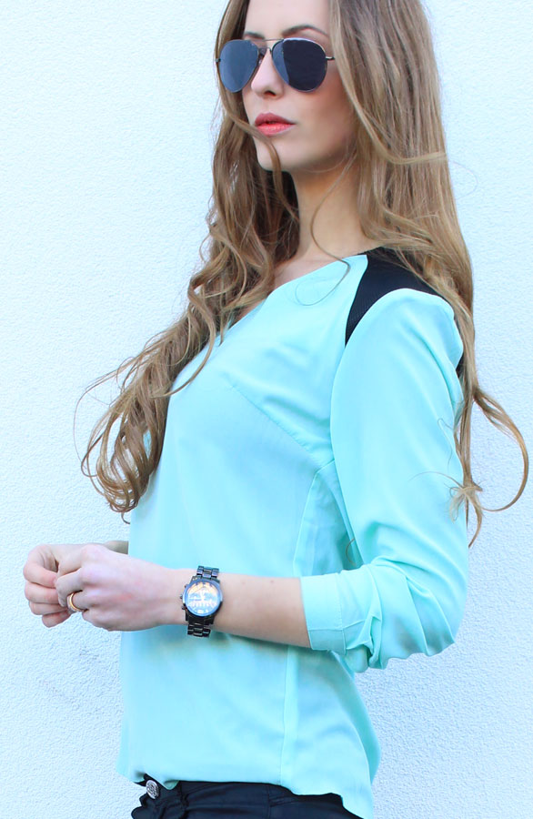 Coating Blouse Mint – shoparchief, foto 2