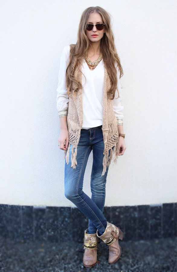Franjes Gilet Pacha Beige – shoparchief, foto 3