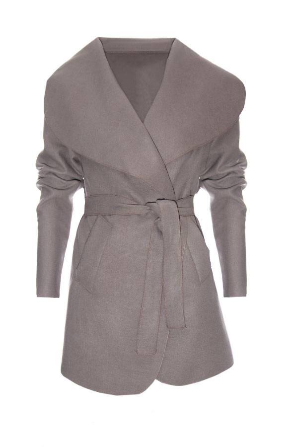 Short Dream Coat Taupe – shoparchief