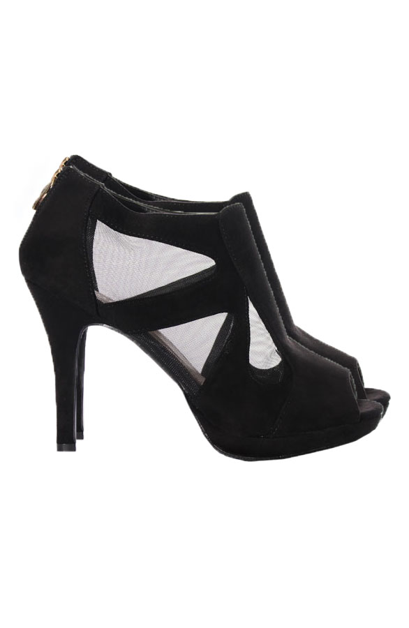 Suede Hakken Zwart – shoparchief