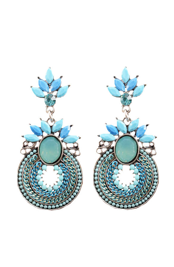 Tropicana Blue Oorbellen – shoparchief