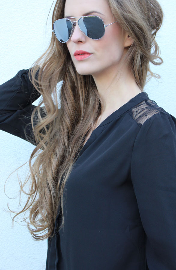 Rockabilly Blouse Black – shoparchief, foto 2