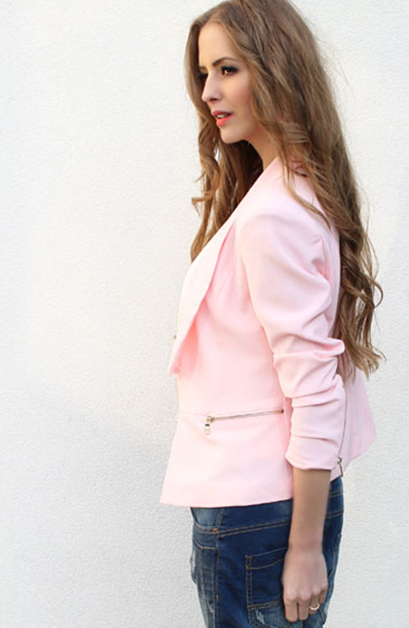 Zipped Blazer Zalm – shoparchief, foto 3