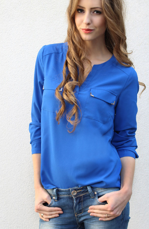 Kobalt Blouse Classic – shoparchief, foto 2