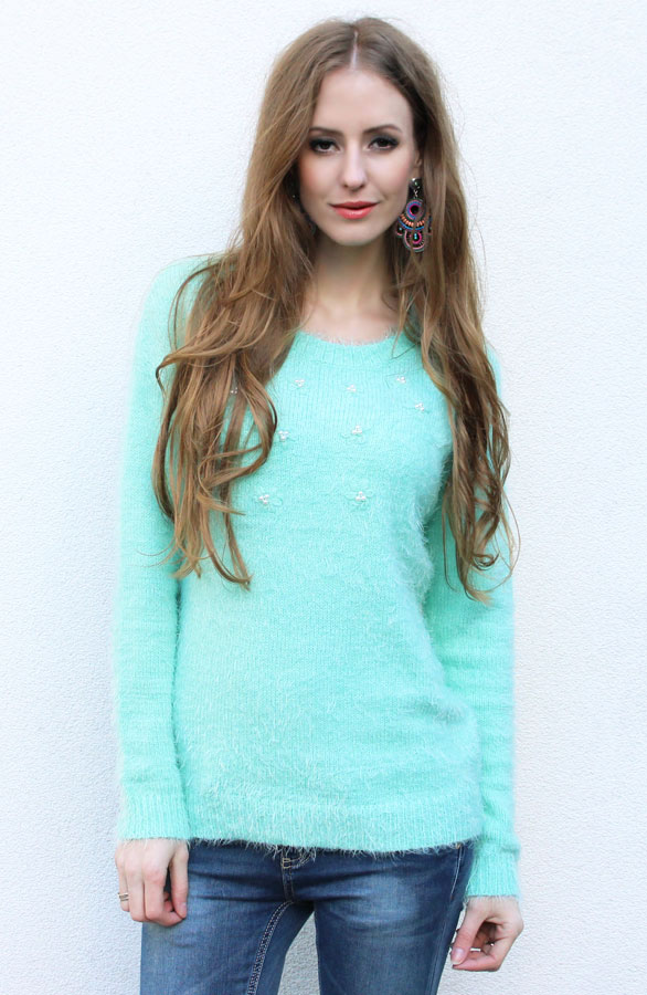 Parel Sweater Mint – shoparchief, foto 3