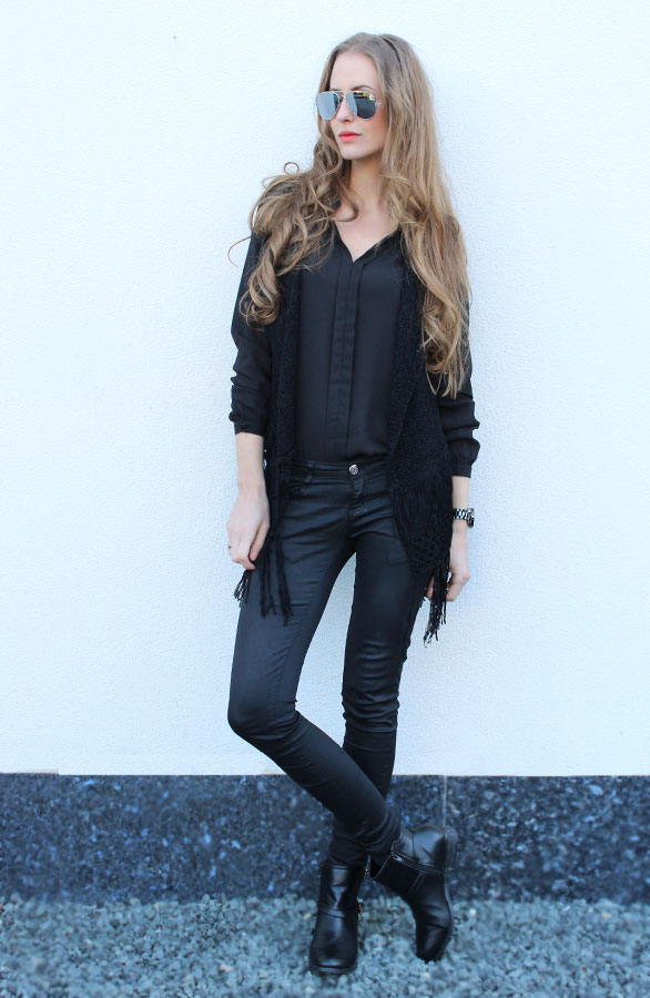 Rockabilly Blouse Black – shoparchief, foto 3