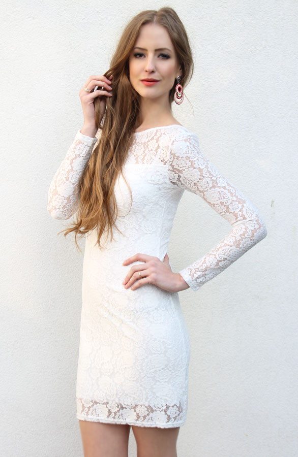 Lacy White Dress – shoparchief, foto 3