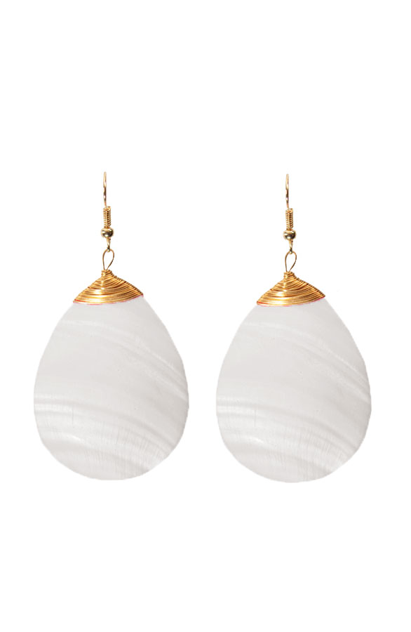 Ibiza Oorbellen White – shoparchief