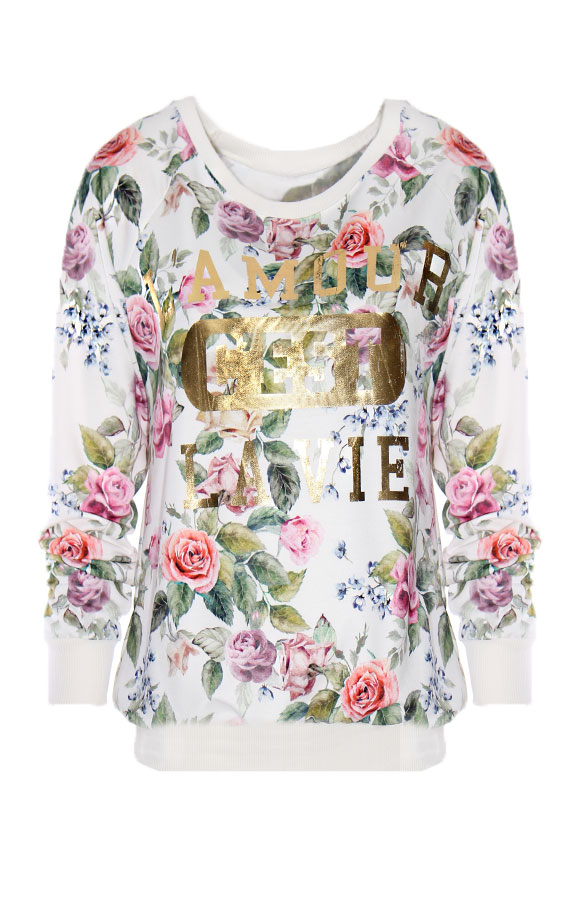L' Amour Flowers Sweater – shoparchief