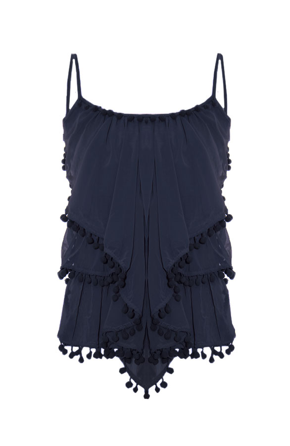 Pompon Ibiza Top Blue – shoparchief