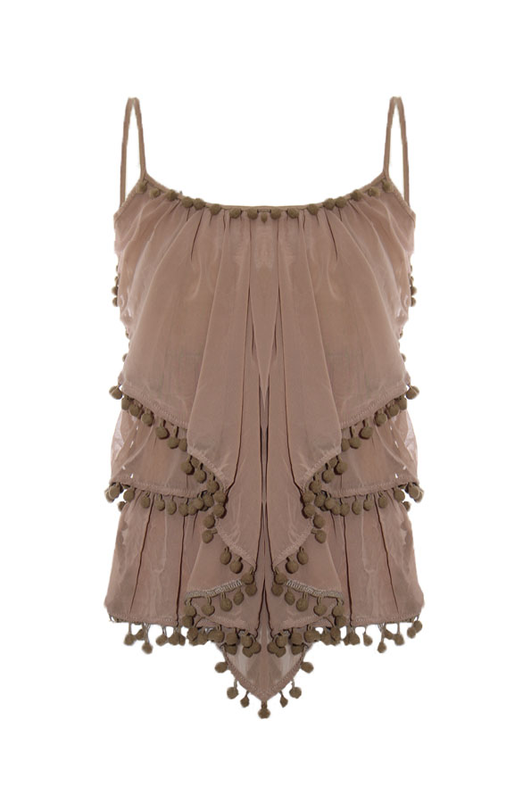 Pompon Ibiza Top Taupe – shoparchief