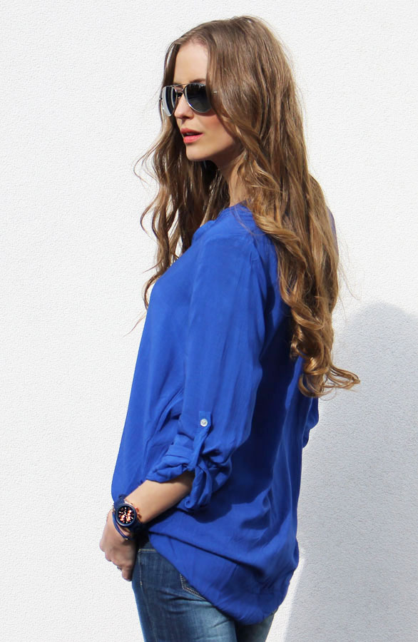 Ibiza Blouse Kobalt – shoparchief, foto 3