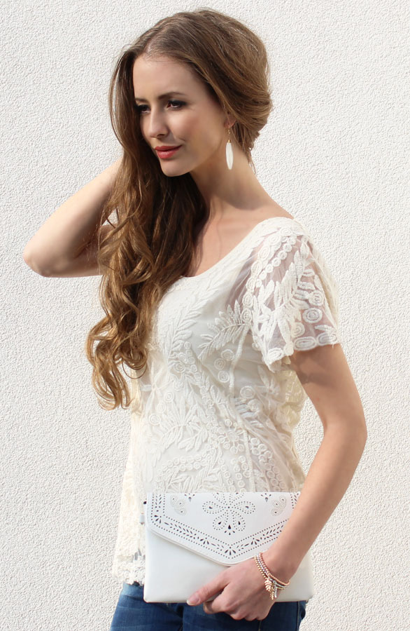 Ibiza Oorbellen White – shoparchief, foto 2