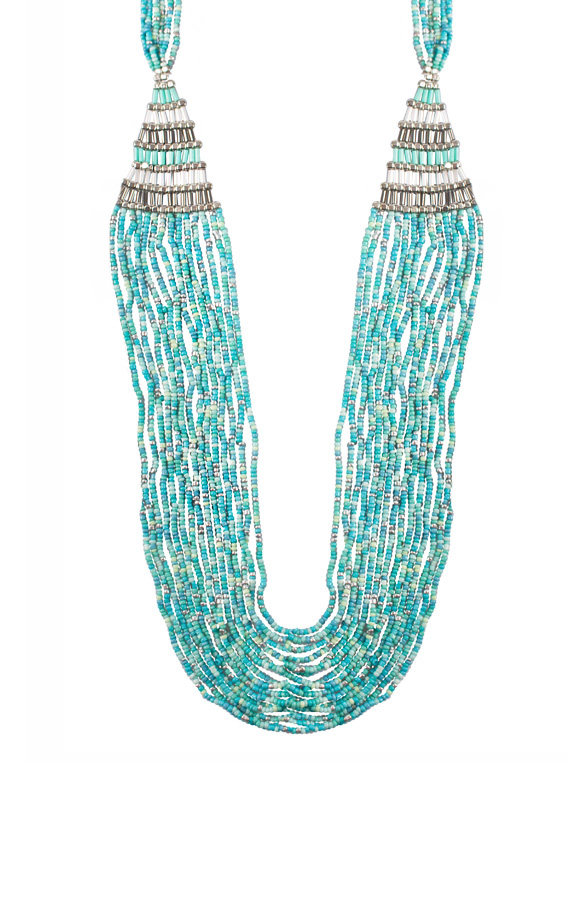 Boho Necklace Petrol – shoparchief