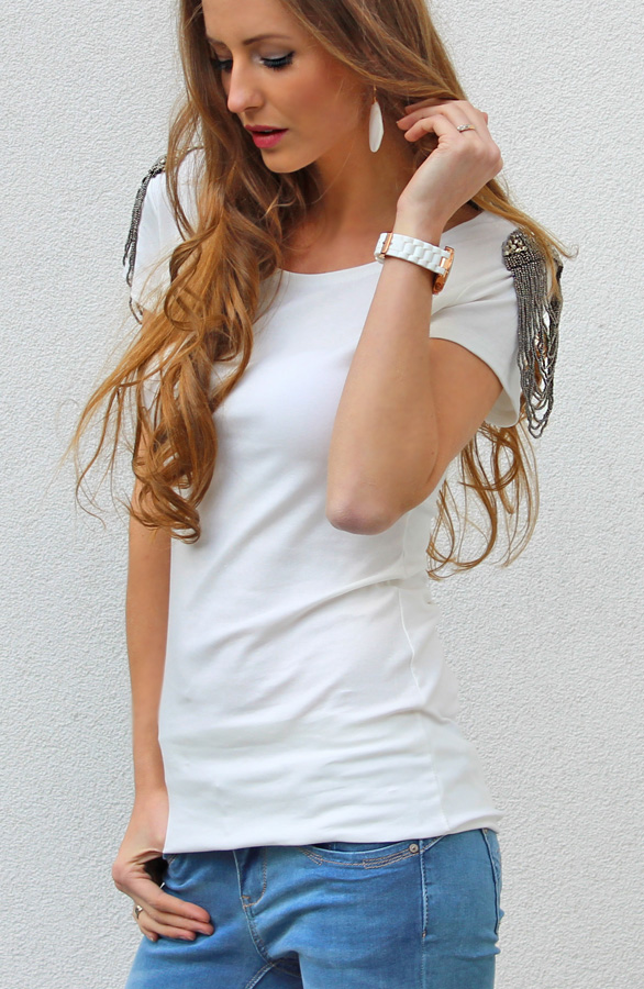 Beads All Over Tuniek White – shoparchief, foto 4