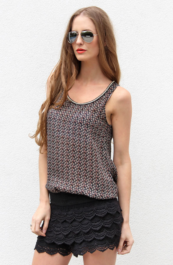 Leaves Top Black – shoparchief, foto 2