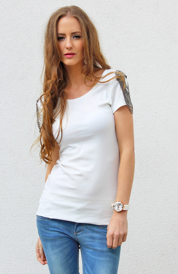Beads All Over Tuniek White – shoparchief, foto 5