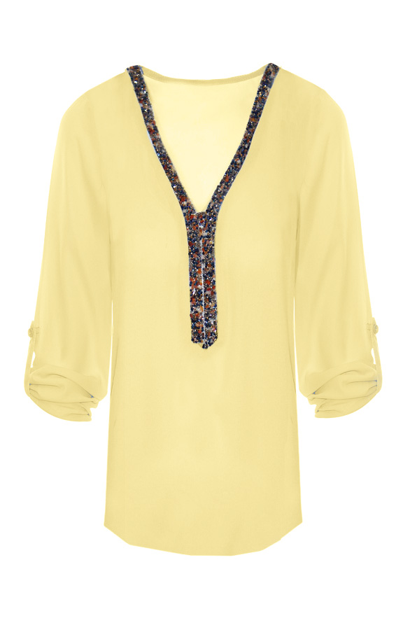 Gemstone Blouse Yellow – shoparchief