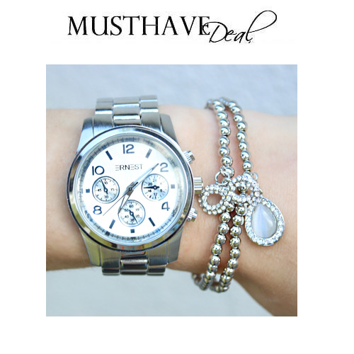 Infinity Bracelet Zilver Strass – shoparchief, foto 2