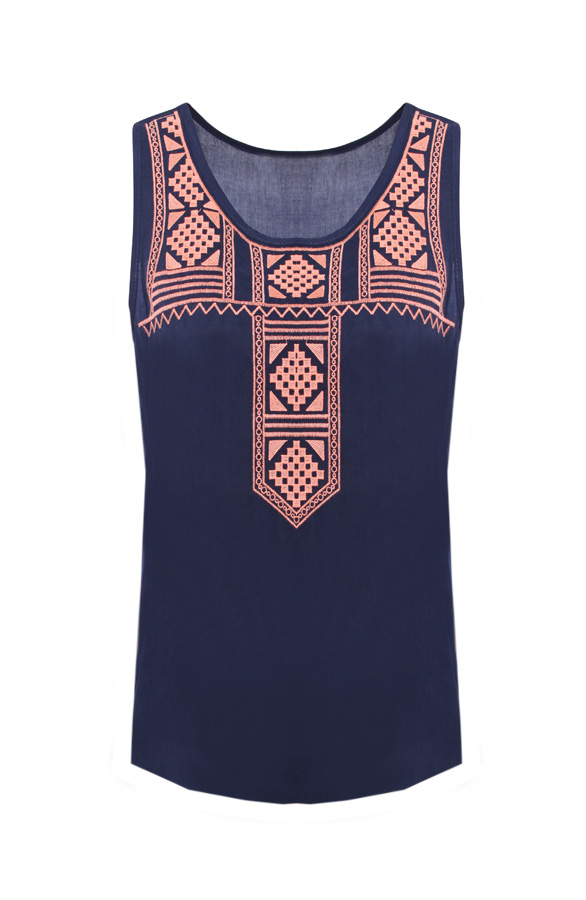 Boho Top Blue Pink – shoparchief