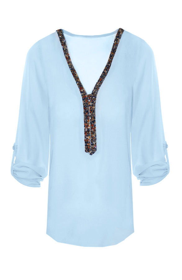 Gemstone Blouse Baby Blue – shoparchief
