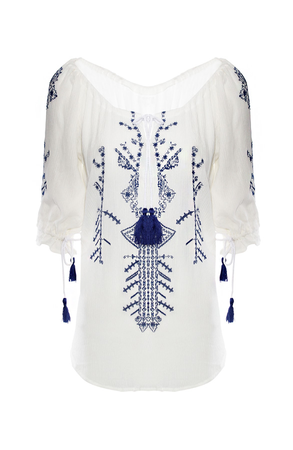 Ibiza Blouse Delfts Blauw – shoparchief