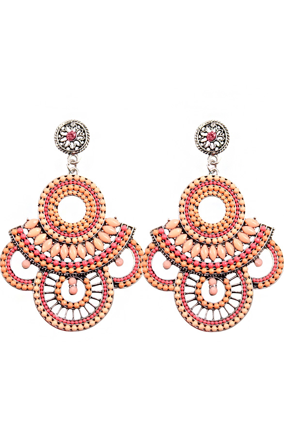 Luxury Peach Oorbellen – shoparchief