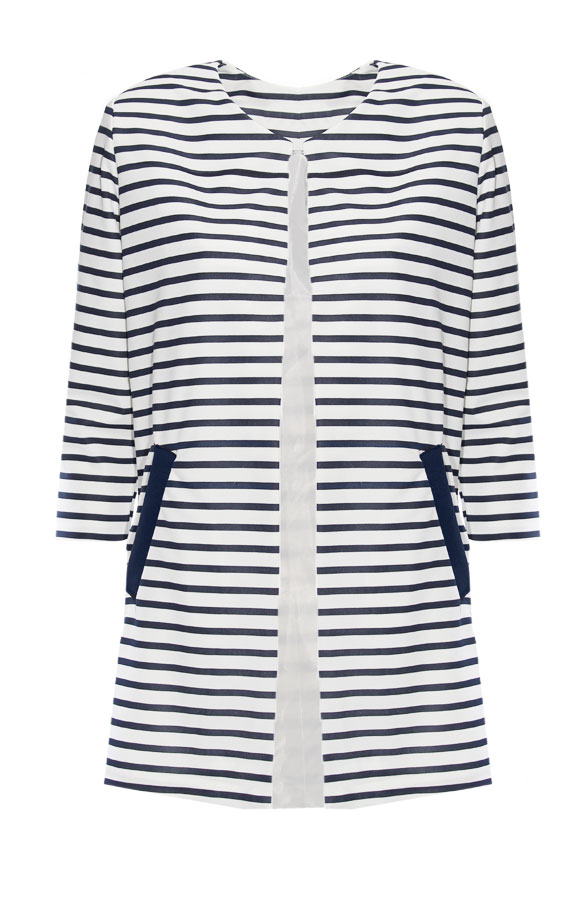 Striped BoyFriend Blazer Navy – shoparchief