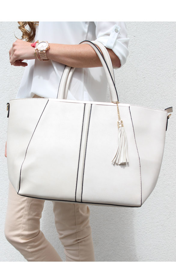 Shopper Bag Beige – shoparchief, foto 4