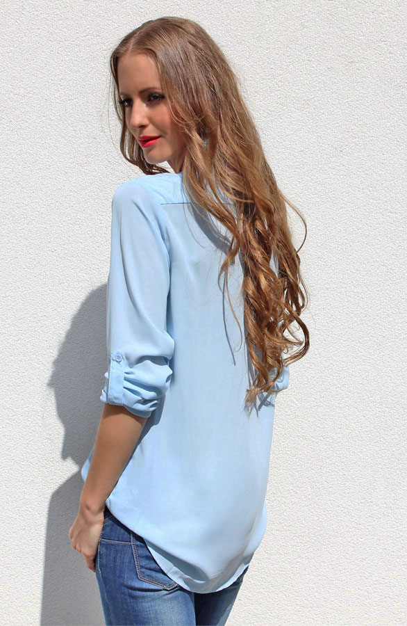 Gemstone Blouse Baby Blue – shoparchief, foto 3