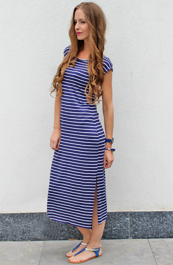 Striped Maxi Dress – shoparchief, foto 3