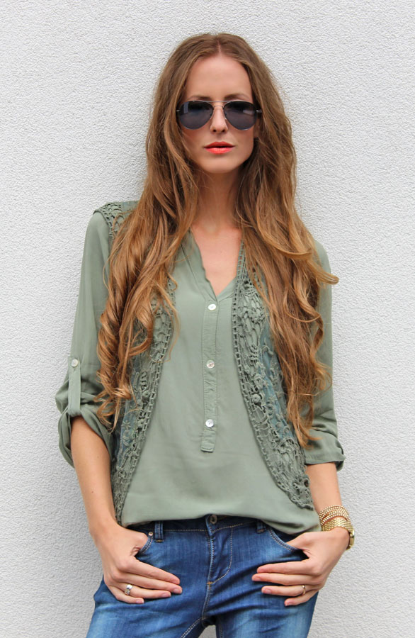 Ibiza Blouse Army – shoparchief, foto 4