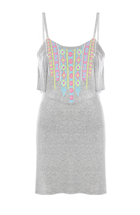 Aztec Neon Dress Grey – shoparchief